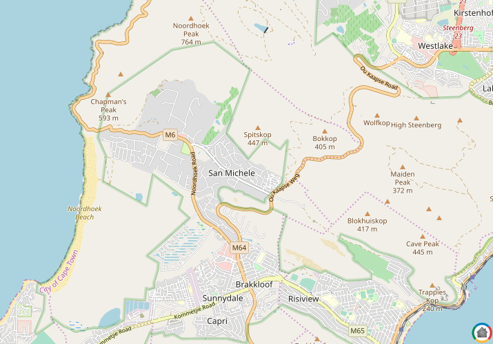 Map location of San Michel